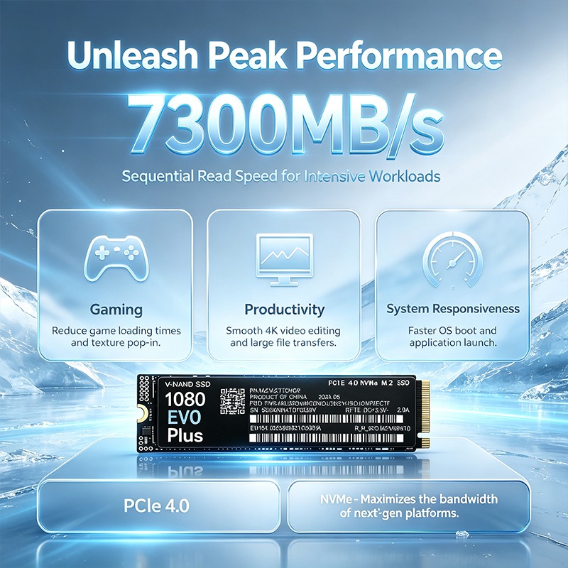 Original NEW 1080 EVO Plus M.2 - đánh giá và giá M.2 Nvme 4Tb Pcie 4.0 Ssd