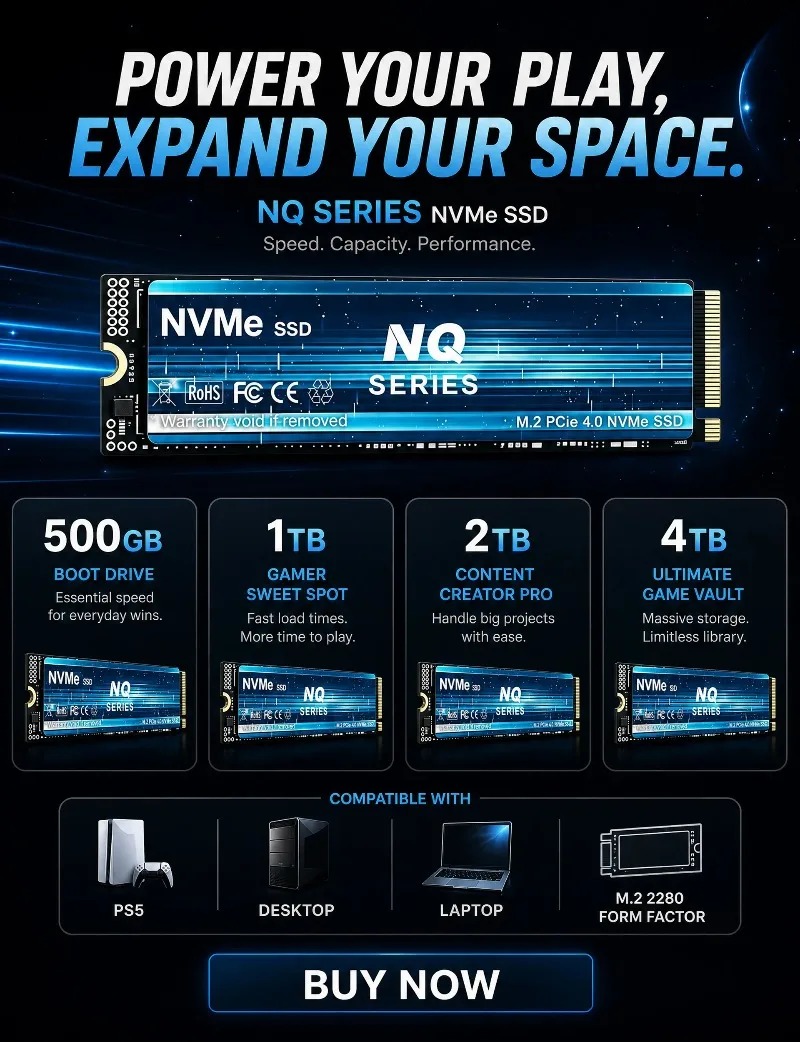 NQ 2TB 4TB SSD M.2 NVMe Intern - đánh giá và giá M.2 Nvme 4Tb Pcie 4.0 Ssd